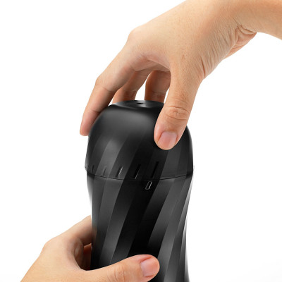 Мастурбатор Tenga Air-Tech TWIST Ripple Blue зі змінною тугістю обхвату, ефект глибокого мінету Мастурбатор Tenga Air-Tech TWIST Ripple Blue зі змінною тугістю обхвату, ефект глибокого мінету