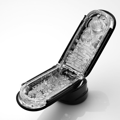 Мастурбатор Tenga Flip Zero Black, змінна інтенсивність стимуляції, розкладний Мастурбатор Tenga Flip Zero Black, змінна інтенсивність стимуляції, розкладний