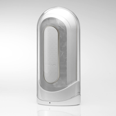 Мастурбатор Tenga Flip Zero Electronic Vibration White, змінна інтенсивність, розкладний Мастурбатор Tenga Flip Zero Electronic Vibration White, змінна інтенсивність, розкладний