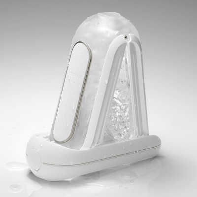 Мастурбатор Tenga Flip Zero Electronic Vibration White, змінна інтенсивність, розкладний Мастурбатор Tenga Flip Zero Electronic Vibration White, змінна інтенсивність, розкладний