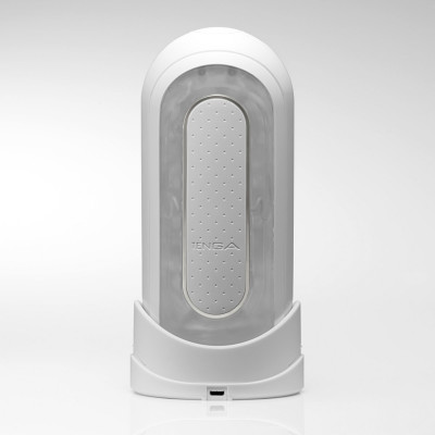 Мастурбатор Tenga Flip Zero Electronic Vibration White, змінна інтенсивність, розкладний Мастурбатор Tenga Flip Zero Electronic Vibration White, змінна інтенсивність, розкладний