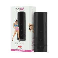 Мастурбатор Kiiroo Onyx + Romi Rain, 10 стискуючих кілець, не треба рухати, теледільдоніка