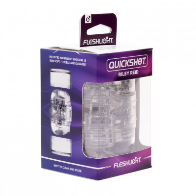 Мастурбатор Fleshlight Quickshot Riley Reid, компактний, чудово для пар і мінету Мастурбатор Fleshlight Quickshot Riley Reid, компактний, чудово для пар і мінету