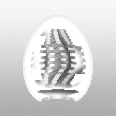 Мастурбатор-яйце Tenga Egg Tornado зі спірально-геометричним рельєфом Мастурбатор-яйце Tenga Egg Tornado зі спірально-геометричним рельєфом