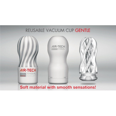 Мастурбатор Tenga Air-Tech Gentle, більш висока аеростимуляція та всмоктувальний ефект Мастурбатор Tenga Air-Tech Gentle, більш висока аеростимуляція та всмоктувальний ефект