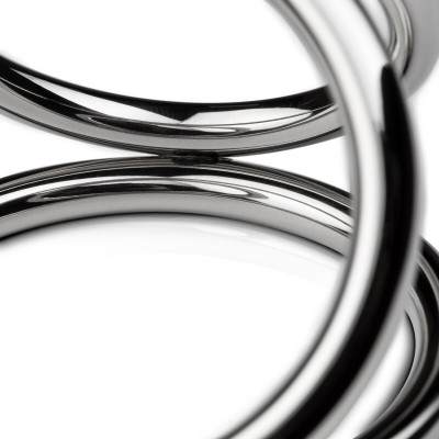 Потрійне ерекційне кільце Sinner Gear Unbendable – Triad Chamber Metal Cock and Ball Ring – Large Потрійне ерекційне кільце Sinner Gear Unbendable – Triad Chamber Metal Cock and Ball Ring – Large