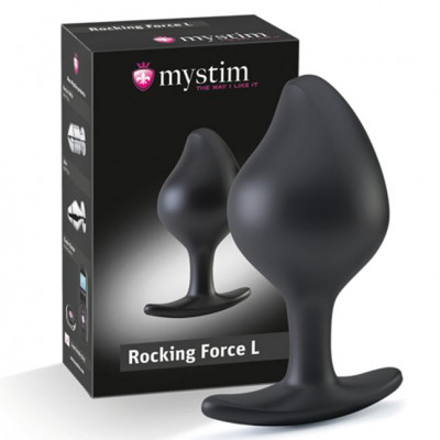 Силіконова анальна пробка Mystim Rocking Force L для електростимулятора, діаметр 4,7 см Силіконова анальна пробка Mystim Rocking Force L для електростимулятора, діаметр 4,7 см