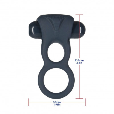 Двойное эрекционное кольцо с вибрацией Lux Active -Triad - Vibrating Dual Cock Ring, пульт ДУ Двойное эрекционное кольцо с вибрацией Lux Active -Triad - Vibrating Dual Cock Ring, пульт ДУ