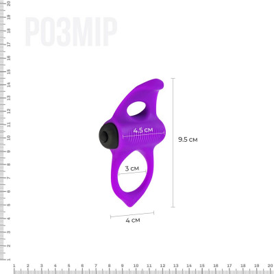 Ерекційне віброкільце Adrien Lastic Lingus MAX Violet з язичком для стимуляції клітора Ерекційне віброкільце Adrien Lastic Lingus MAX Violet з язичком для стимуляції клітора