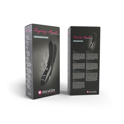 Вібратор подвійний з електростимуляцією Mystim Tingling Aparte eStim Black, міостімулятор Вібратор подвійний з електростимуляцією Mystim Tingling Aparte eStim Black, міостімулятор