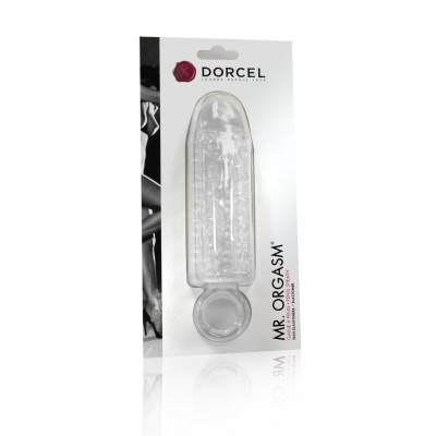 Насадка на член Dorcel Mr. Orgasm з кільцем для мошонки, ультрастімулюючий рельєф Насадка на член Dorcel Mr. Orgasm з кільцем для мошонки, ультрастімулюючий рельєф