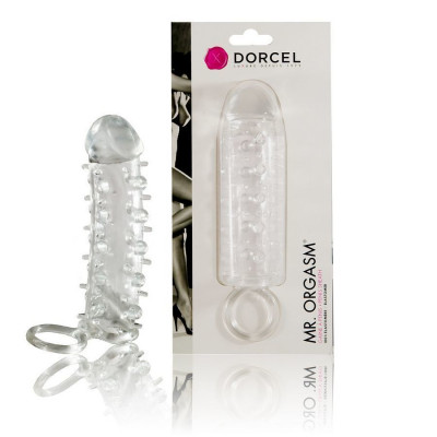 Насадка на член Dorcel Mr. Orgasm з кільцем для мошонки, ультрастімулюючий рельєф Насадка на член Dorcel Mr. Orgasm з кільцем для мошонки, ультрастімулюючий рельєф