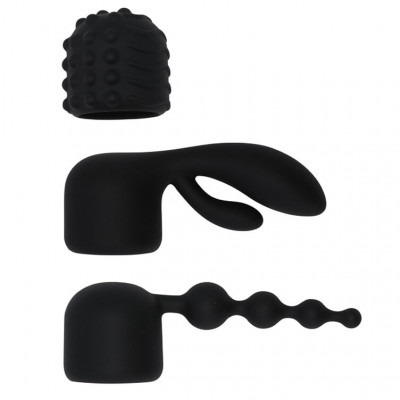Вібромасажер Wand з трьома насадками Pornhub Spell Wand Set, потужний Вібромасажер Wand з трьома насадками Pornhub Spell Wand Set, потужний