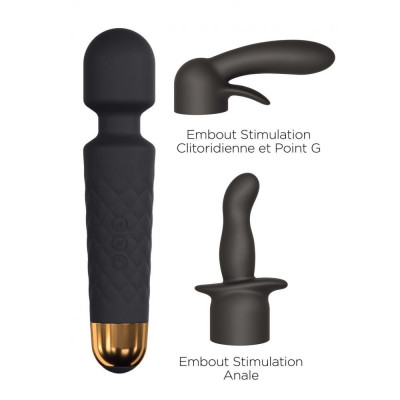 Минивибромассажер Dorcel Kit Wanderful с насадками (анальная и вагинальная), водонепрницаемый Минивибромассажер Dorcel Kit Wanderful с насадками (анальная и вагинальная), водонепрницаемый