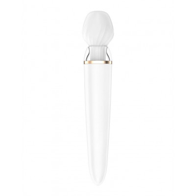 Смарт вібромасажер зі змінною головкою Satisfyer Double Wand-er Смарт вібромасажер зі змінною головкою Satisfyer Double Wand-er