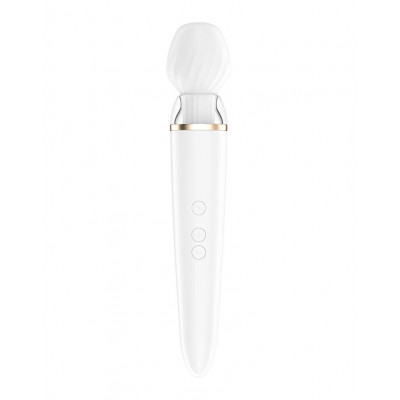 Смарт вібромасажер зі змінною головкою Satisfyer Double Wand-er Смарт вібромасажер зі змінною головкою Satisfyer Double Wand-er