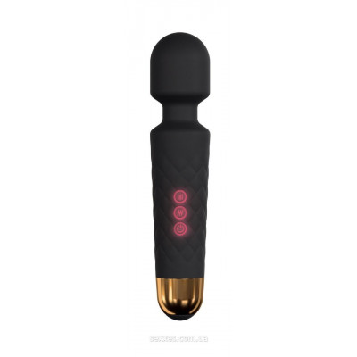 Минивибромассажер Dorcel Wand Wanderful Black мощный, водонепроницаемый, 18 режимов работы