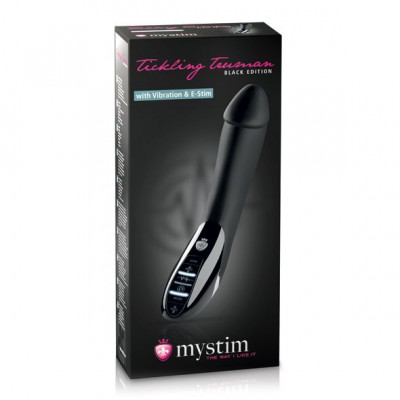Вібратор з електростимуляцією Mystim Tickling Truman eStim Black, міостимулятор Вібратор з електростимуляцією Mystim Tickling Truman eStim Black, міостимулятор