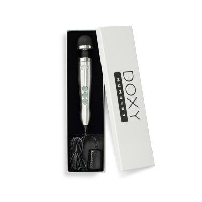 Вібромасажер DOXY Number 3 Silver, дуже потужний, живлення 220В, металевий корпус Вібромасажер DOXY Number 3 Silver, дуже потужний, живлення 220В, металевий корпус