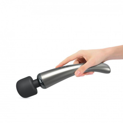 Мощный вибромассажер Dorcel MEGAWAND Chrome Silver водонепроницаемый, перезаряжаемый, 160 режимов Мощный вибромассажер Dorcel MEGAWAND Chrome Silver водонепроницаемый, перезаряжаемый, 160 режимов