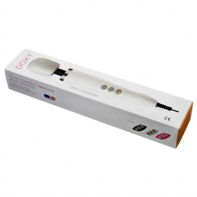 Вібромасажер DOXY Original White, дуже потужний, живлення 220В Вібромасажер DOXY Original White, дуже потужний, живлення 220В