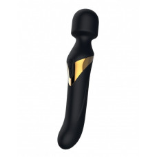 Вібромасажер 2-в-1 Dorcel Dual Orgasms Gold класичний масажер і вібратор з перловим масажем