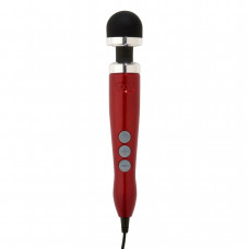 Вібромасажер DOXY Number 3 Candy Red, дуже потужний, живлення 220В, металевий корпус