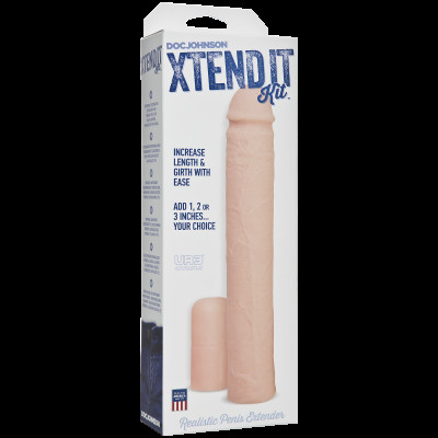 Насадка на член Doc Johnson Xtend It Kit White, подовження (до +7,6 см) і потовщення (до +1,2 см) Насадка на член Doc Johnson Xtend It Kit White, подовження (до +7,6 см) і потовщення (до +1,2 см)