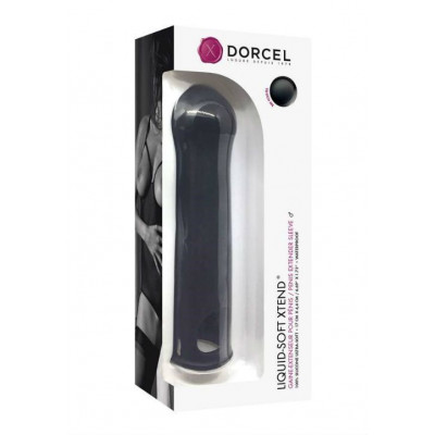 Удлиняющая насадка на член Dorcel LIQUID-SOFT XTEND (до +3,8см), с кольцом для мошонки Удлиняющая насадка на член Dorcel LIQUID-SOFT XTEND (до +3,8см), с кольцом для мошонки