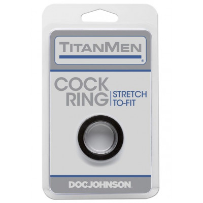 Ерекційне кільце Doc Johnson Titanmen Tools - Cock Ring - Black