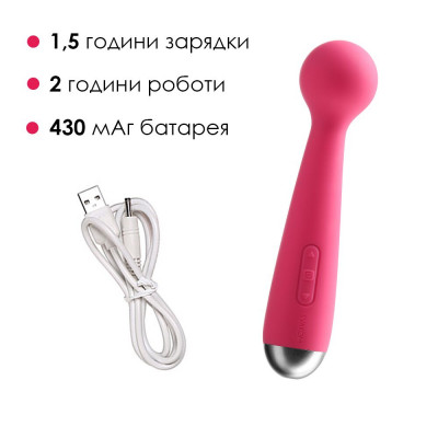 Вибромассажер с интеллектуальным режимом Svakom Mini Emma Plum Red Вибромассажер с интеллектуальным режимом Svakom Mini Emma Plum Red