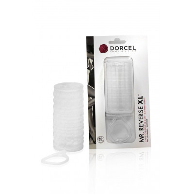 Насадка на член Dorcel Mr Reverse XL з кільцем для мошонки, стимулюючий рельєф Насадка на член Dorcel Mr Reverse XL з кільцем для мошонки, стимулюючий рельєф