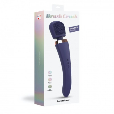 Вибромассажер с силиконовой щеточкой Love to Love Brush Crush - Midnight Indigo Вибромассажер с силиконовой щеточкой Love to Love Brush Crush - Midnight Indigo