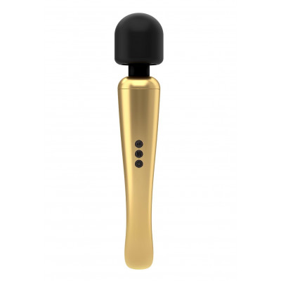 Мощный вибромассажер Dorcel MEGAWAND Gold водонепроницаемый, перезаряжаемый, 160 режимов Мощный вибромассажер Dorcel MEGAWAND Gold водонепроницаемый, перезаряжаемый, 160 режимов