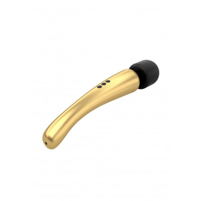 Мощный вибромассажер Dorcel MEGAWAND Gold водонепроницаемый, перезаряжаемый, 160 режимов Мощный вибромассажер Dorcel MEGAWAND Gold водонепроницаемый, перезаряжаемый, 160 режимов