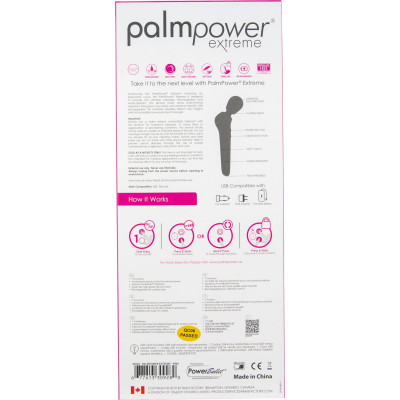 Потужний вібромасажер PalmPower EXTREME - Pink водонепроникний, з плавним регулюванням Потужний вібромасажер PalmPower EXTREME - Pink водонепроникний, з плавним регулюванням