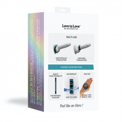 Регулируемое эрекционное кольцо на кнопках Love To Love HERO RING - TEAL ME Регулируемое эрекционное кольцо на кнопках Love To Love HERO RING - TEAL ME