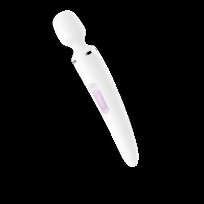 Вибромассажер Satisfyer Wand-er Woman (White/Chrome), водонепроницаемый, мощный, размер XXL Вибромассажер Satisfyer Wand-er Woman (White/Chrome), водонепроницаемый, мощный, размер XXL