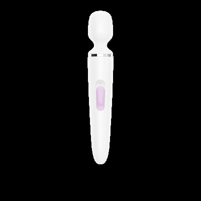 Вибромассажер Satisfyer Wand-er Woman (White/Chrome), водонепроницаемый, мощный, размер XXL Вибромассажер Satisfyer Wand-er Woman (White/Chrome), водонепроницаемый, мощный, размер XXL