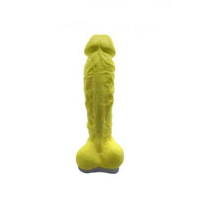 Крафтове мило-член із присоскою Чистый Кайф Yellow size XL, натуральне Крафтове мило-член із присоскою Чистый Кайф Yellow size XL, натуральне