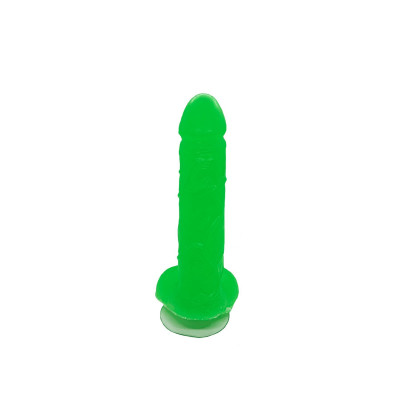 Крафтове мило-член із присоскою Чистий Кайф Green size L, натуральне Крафтове мило-член із присоскою Чистий Кайф Green size L, натуральне
