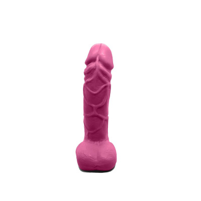 Крафтове мило-член із присоскою Чистий Кайф Pink size M, натуральне Крафтове мило-член із присоскою Чистий Кайф Pink size M, натуральне