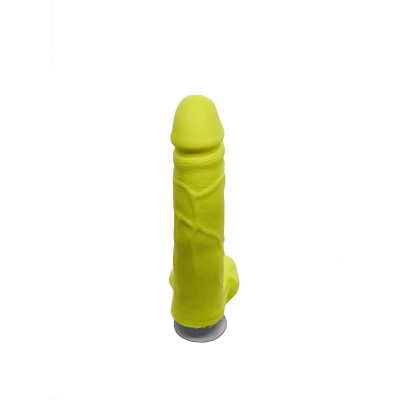 Крафтове мило-член із присоскою Чистий Кайф Yellow size M, натуральне Крафтове мило-член із присоскою Чистий Кайф Yellow size M, натуральне