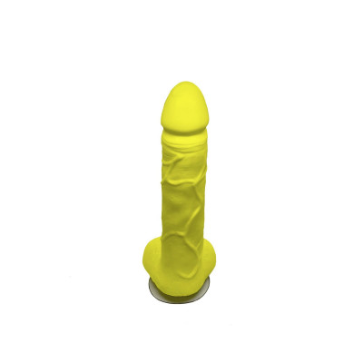 Крафтове мило-член із присоскою Чистий Кайф Yellow size L, натуральне Крафтове мило-член із присоскою Чистий Кайф Yellow size L, натуральне