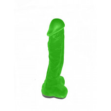 Крафтове мило-член із присоскою Чистый Кайф Green size XL, натуральне