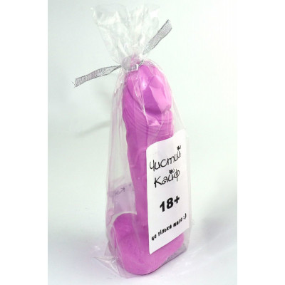 Крафтовое мыло-член с присоской Чистый Кайф Violet size M натуральное Крафтовое мыло-член с присоской Чистый Кайф Violet size M натуральное