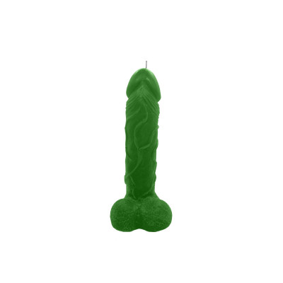 Свічка у вигляді члена Чистий Кайф Green size L, для збуджувальної атмосфери Свічка у вигляді члена Чистий Кайф Green size L, для збуджувальної атмосфери
