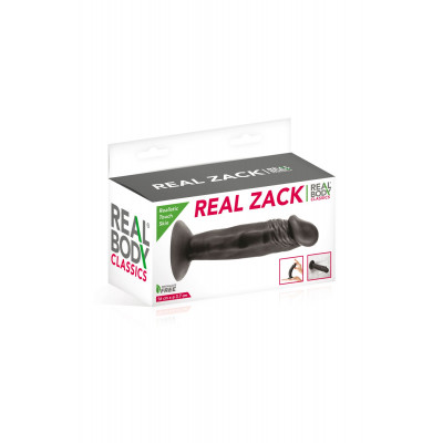 Фаллоимитатор с присоской Real Body - Real Zack Black, TPE, диаметр 3,7см Фаллоимитатор с присоской Real Body - Real Zack Black, TPE, диаметр 3,7см
