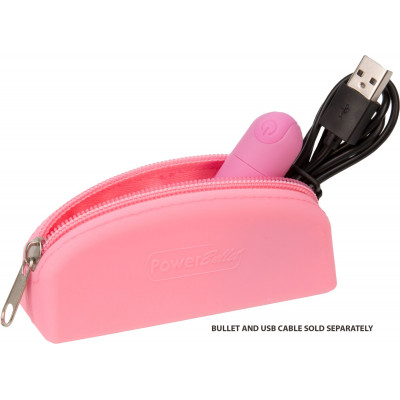 Сумка для зберігання секс-іграшок PowerBullet - Silicone Storage Zippered Bag Pink Сумка для зберігання секс-іграшок PowerBullet - Silicone Storage Zippered Bag Pink