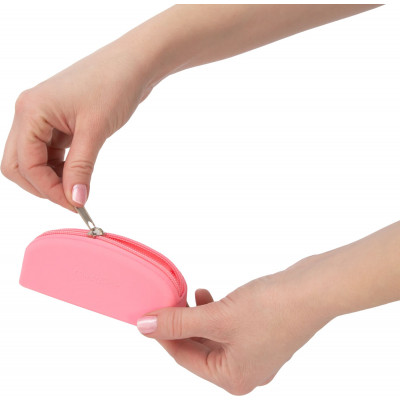 Сумка для зберігання секс-іграшок PowerBullet - Silicone Storage Zippered Bag Pink Сумка для зберігання секс-іграшок PowerBullet - Silicone Storage Zippered Bag Pink